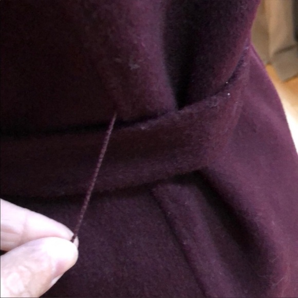Soia & Kyo Wool Wrap Burgundy Coat XS - Picture 5 of 8